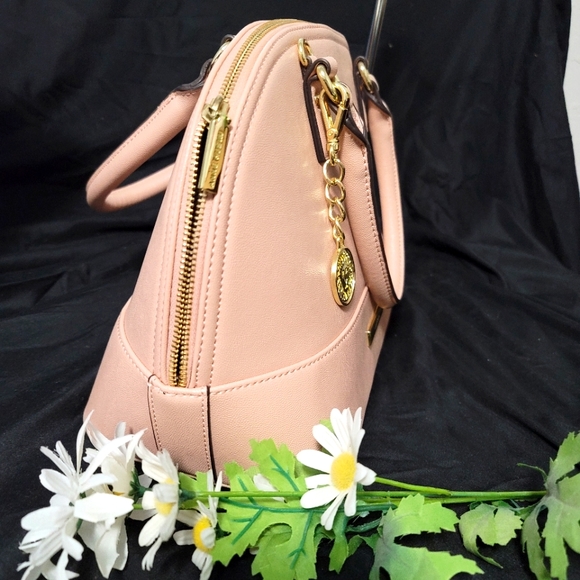 BRAND NEW Anne Klein Mauve Pink Dome Satchel - Picture 4 of 12